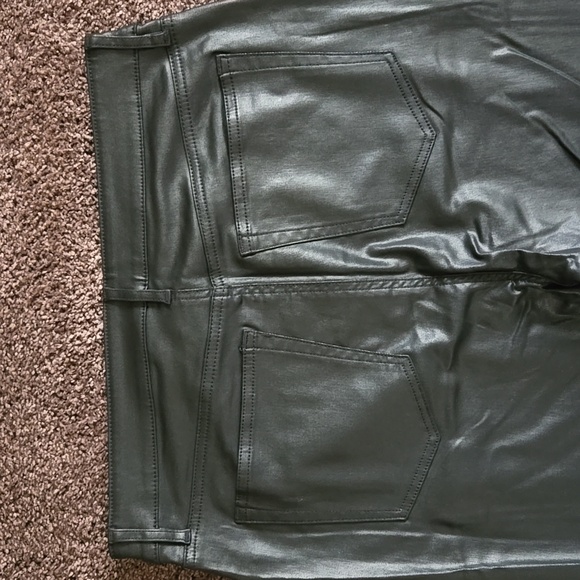 NEW Ann Taylor Loft Black Coated Faux Leather Skinny Pants 30 10 - Picture 7 of 8